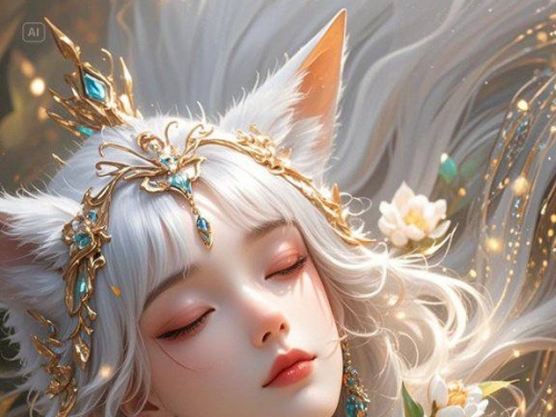 Beautiful fox fairy
