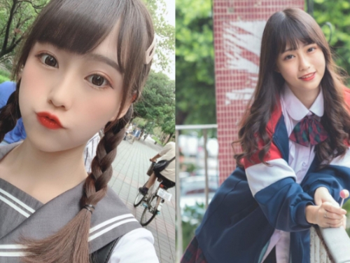 華岡清甜小學妹！大眼正妹「瑋庭Angela」稚嫩臉蛋超精緻，筆直美腿讓全校都躁動！