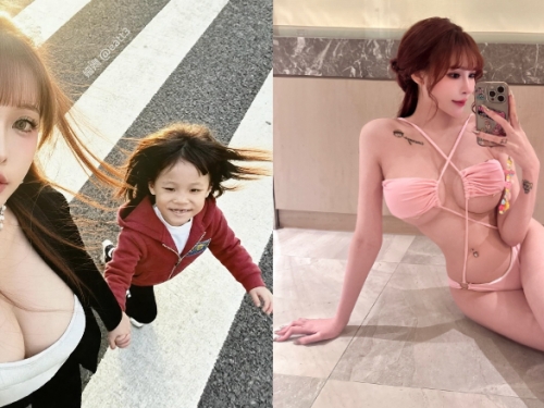人氣模特兒《姍姍33》突曝光牽小孩照　網友驚：以為偷生