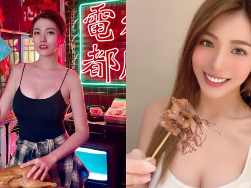 燒臘店老闆娘「爆乳剁肉」展現霸氣　火辣身材比食物誘人