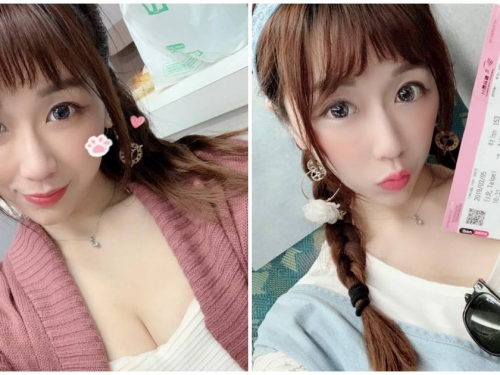 正妹部落客鴨鴨「白嫩事業線」好迷人，「萌萌自拍」立刻電暈網友！