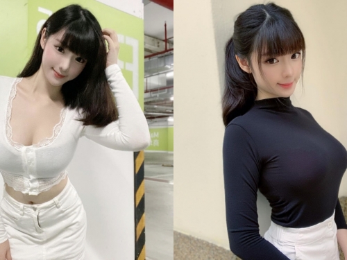 停車場「高顏值姊姊」天菜外型散發迷人氣質！飽滿身材同樣讓人好迷戀