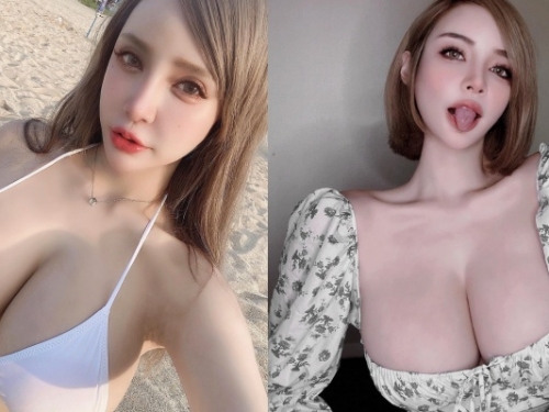 巨乳網紅「元欣」曝光新造型！「肩上金短髮」更顯車頭燈的威猛
