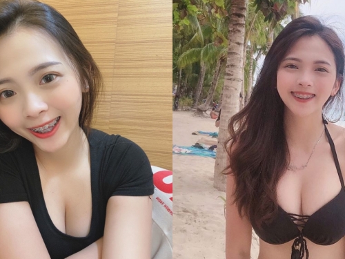 長髮牙套妹「yabi」朝氣蓬勃 去到海邊直接「波濤洶湧」征服沙灘！