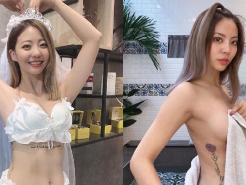 有個大膽的想法！「樂樂Hanna」溢出嫩乳就想＂出企剩＂，男粉：「浴室也可以很好玩！」