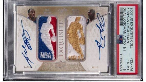 NBA》球員卡「聖杯」！喬丹、布萊恩Logoman雙簽卡結3.9億天價