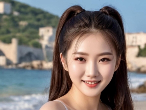 妹子的沙灘誘惑
