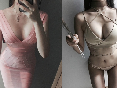 神到了！巨乳「開箱妹」正臉照，「女僕蹦乳裝」讓網友忍不住邪惡幻想…