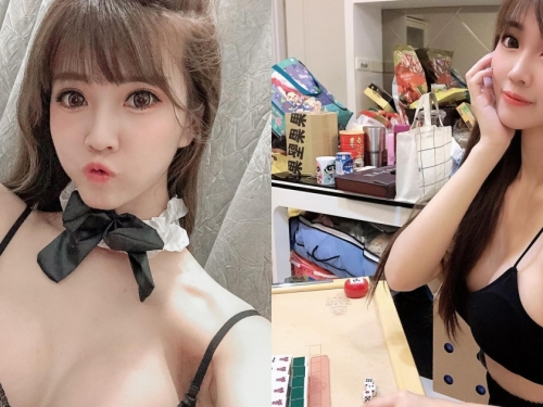 甜美正妹凱蒂老師「爆乳搓麻將」，坐她對面好難專心！網友直呼：希望她自摸！