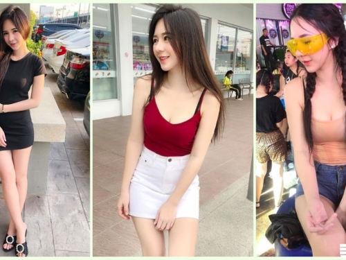 戀愛了！潑水節「白皙美乳妹」迷人視角太挑逗！超極品「甜美外型」讓人好陶醉啊...