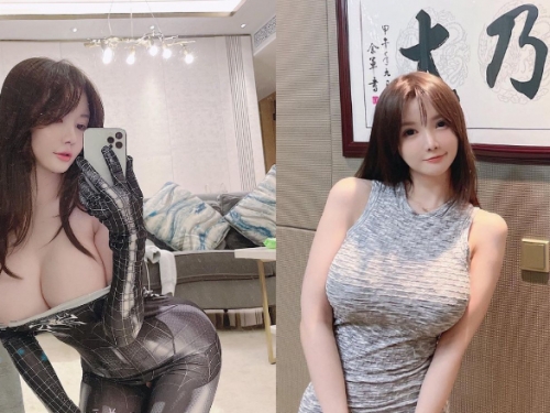 「超巨乳妹」貼身洋裝展現曲線　完美詮釋有容「奶」大！