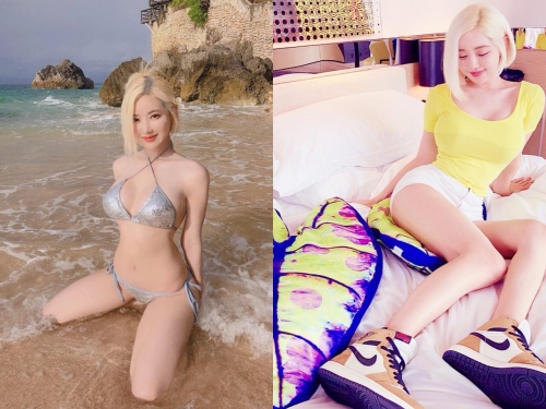 DJ SODA泰國潑水節「側乳狂晃」整個玩瘋　超濕「北半球」晃到差點掉出來