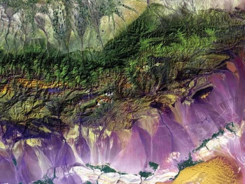地球的山川河流藝術-南極洲伯德冰川
