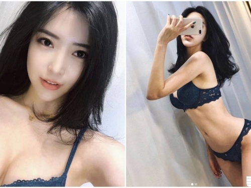 惹火姐姐姿勢超誘人！脫下外衣「身材超噴血」，看了好想犯罪喔！