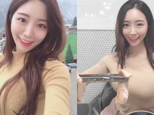 甜美正妹「挺巨大車頭燈烤肉」，甜蜜視角好臉紅心跳啊！
