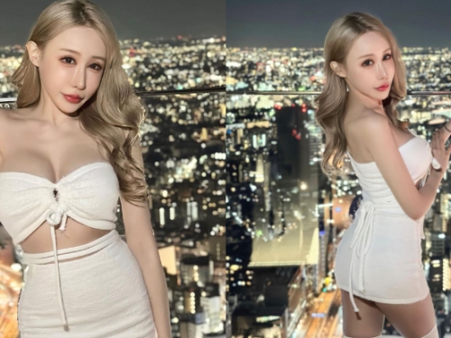澀谷夜景捕獲性感尤物，「波濤奶量」全場驚見最美「峰」景！