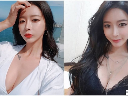 美艷姐姐眼神好魅惑，「胸前中路大開」美乳溢出了！