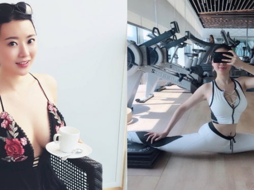 「性感姐姐」巨乳S級身材超軟Q！使出瑜珈招式一字馬劈腿攻佔大峽谷！