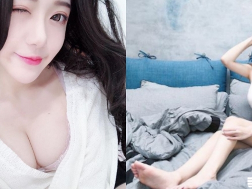 超極品！「氣質美乳正妹」不但深V圓乳兇兇的，白嫩大長腿也讓人好衝動！