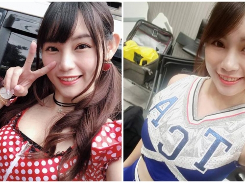 可愛的甜心正妹舞者「羿岑Yi Tsen」，穿點點裝比YA「模樣太萌了」！