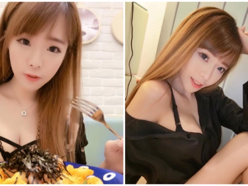 吃美食也要露事業線！氣質「美乳正妹」笑容超甜，跟她一起吃飯絕對可以胃口大開！