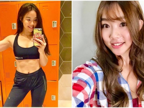 優質蜜大腿！正妹小薇「超棒身型」好有活力，結實腹部線條太完美了！