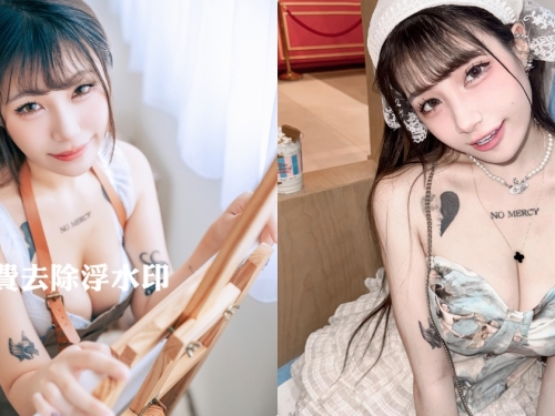「美巨乳學妹」在畫室穿小丁等待我，「抬臀挑逗」要與我激戰...