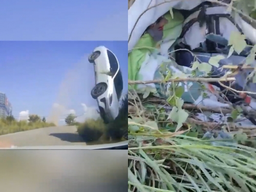 汽車也有飛航模式？駕駛驚見對向一輛車「從我頭上飛過去」