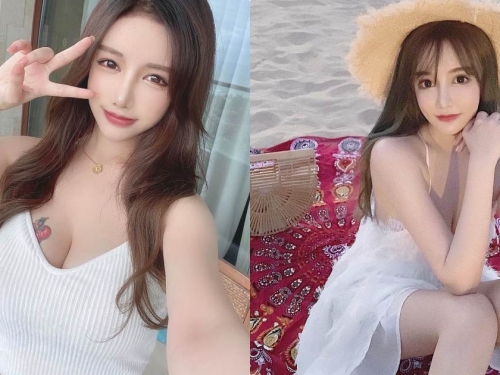 正妹miko Woo「天氣冷依舊穿很辣」，美乳上的火辣刺青太誘人！
