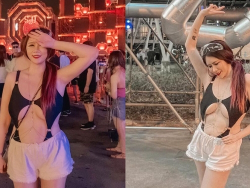巨乳甜姐兒「粉芬 Yvonne」火辣參加泰國電音趴　南半球呼之欲出！