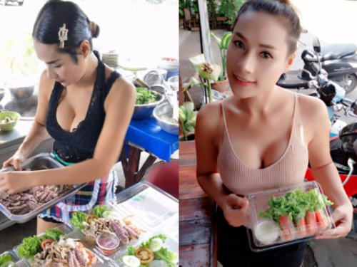 泰正點！「爆乳老闆娘」好手藝　小吃店「色香味」俱全　網友：佛心來的