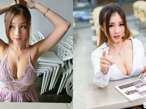 隔壁坐了「爆乳女同學」！兩坨「火辣G奶」攤在桌上，周圍男同學桌子都浮起來啦！