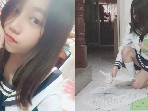 17歲青春肉體！現役女高中生「妤兒」雪白美腿超滑嫩　水手服+白襪組合無比邪惡啊