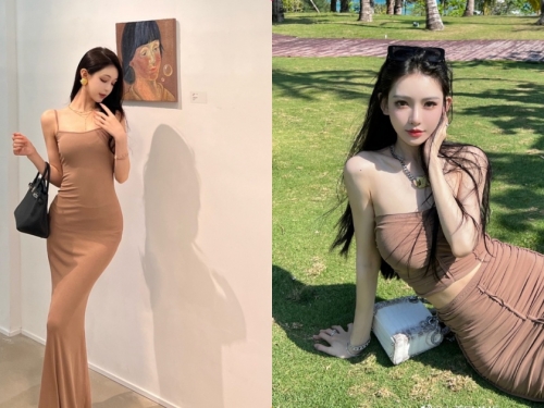 畫展遇到「長腿緊身衣辣妹」，「逆天好比例」太讓人分心！