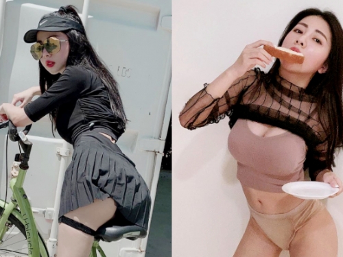 吃早餐也要很狂野！個性正妹「Lyoung」白嫩雪乳搭性感腰線，吸睛畫面死抓男人眼球不放！