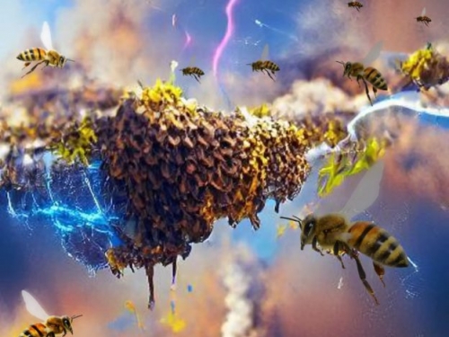 成群結隊的昆蟲群能影響大氣電荷，變化相當於風暴雲