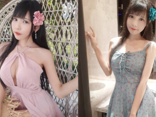 血壓有點HOLD不住！「依霜Victoria」中路敞開狂露ㄦ字線，轉身又是另一番蜜桃風景！