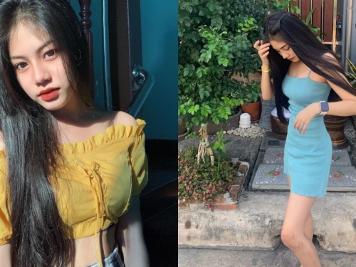 泰國超白皙「大眼高中妹子」，笑容燦爛可愛，纖細苗條還有馬甲線！