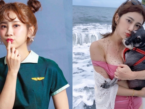 雙馬尾正妹空姐「Katrina」笑容有夠甜！熱愛小動物抱狗去玩水，「豐滿美乳」比浪花洶...