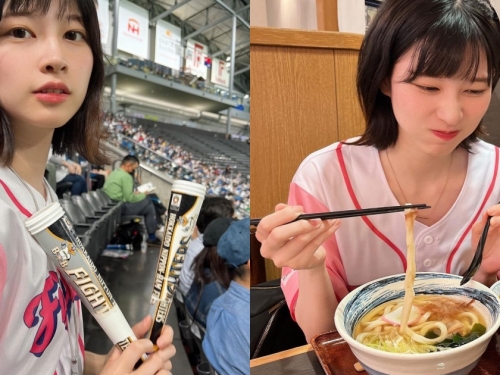 清新甜美的「短髮櫻花妹」球賽應援中！萌度爆表的「女友感」溢出螢幕啦！
