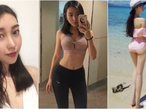 運動的妹子最火辣！「白皙美乳妹」大秀馬甲線！「修長美腿」也是一大亮點啊！