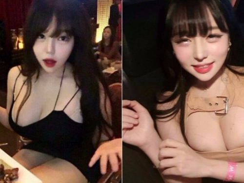 遮不住！正妹「雪白巨乳」大份量好猖狂，身上那件背心被擠壓變形啦…