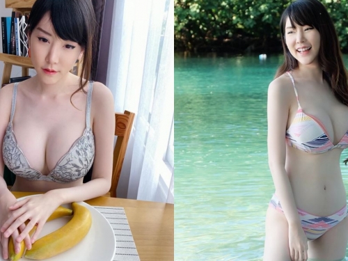 近兩百萬追蹤！「奶比頭大」白嫩泰國妹，巨乳摸香蕉畫面無違和！