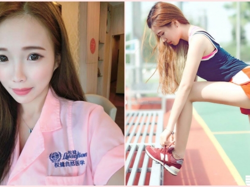 極品翹臀！「美乳學生妹」逆天長腿好犯規！超邪惡角度讓同學受不了…