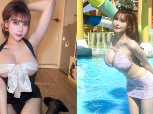 拆禮物囉！巨乳小隻馬《姍姍33》胸前繫緞帶讓人好想拉開