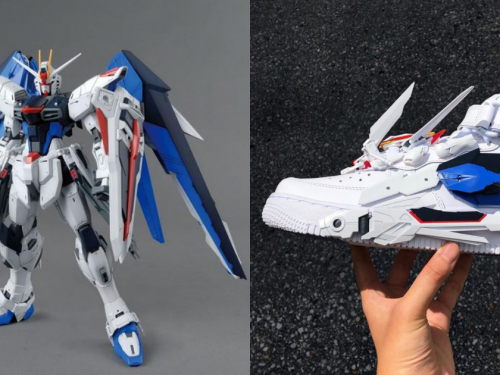 歎為觀止！藝術家展示Air Force 1 Mid「Freedom Gundam」定製鞋款，裝上翅膀、武器帥翻天