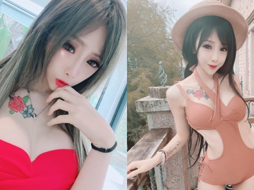 正妹「BeBe」比基尼「腰部挖空超性感」，發送「白嫩纖腰」當福利！