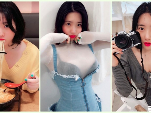 超火辣！南韓「萌顏美乳妹」極品身材威力十足！飽滿的「邪惡視角」畫面好害羞...