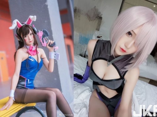 巨乳Coser化身「鬥陣特攻D.VA」 　美腿+黑絲騷度破表...私下居然是清純學生妹