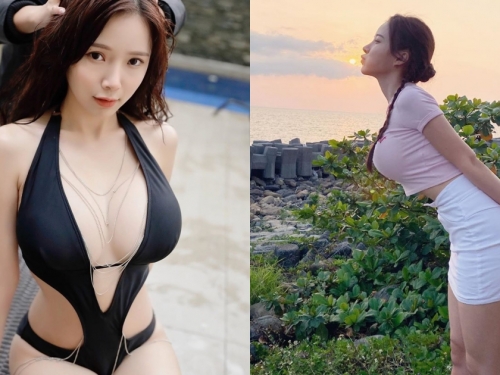 甜美正妹「Amber Na」海邊親吻夕陽，超浪漫可愛少女心讓人好想戀愛！